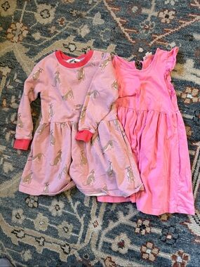 Mini Boden girls sweatshirt dress with free Italian brand dress thrown in